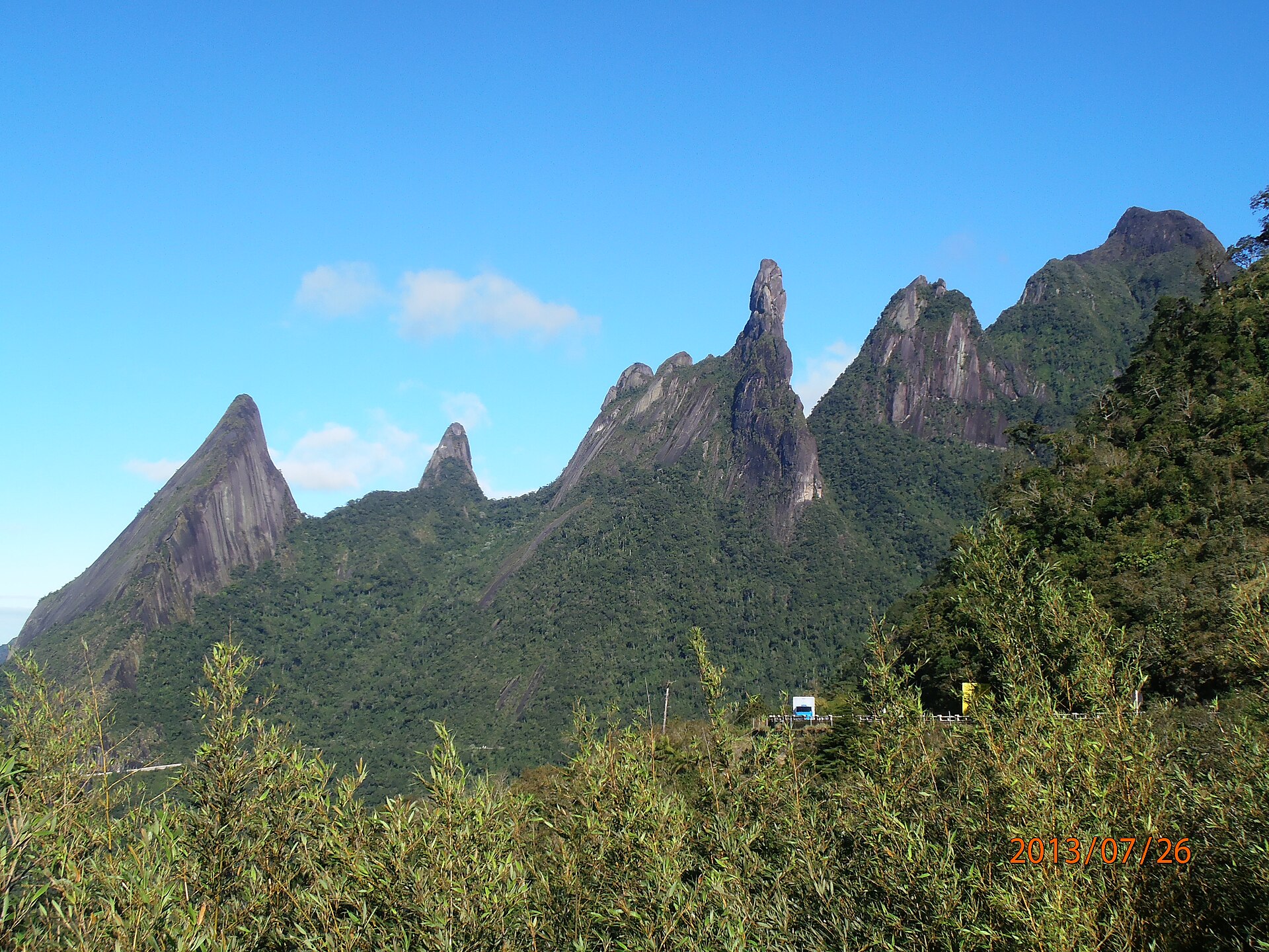 Dedo de Deus visto do Mirante do Soberbo, Teresópolis — RJ